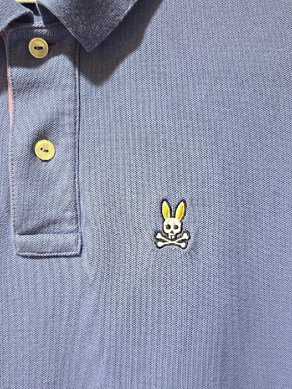 Psycho Bunny Purple Polo with Pink Trim - Picture 3 of 5
